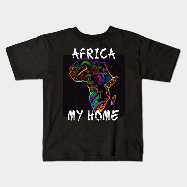 Africa, My Home 6 Kids T-Shirt by PD-Store